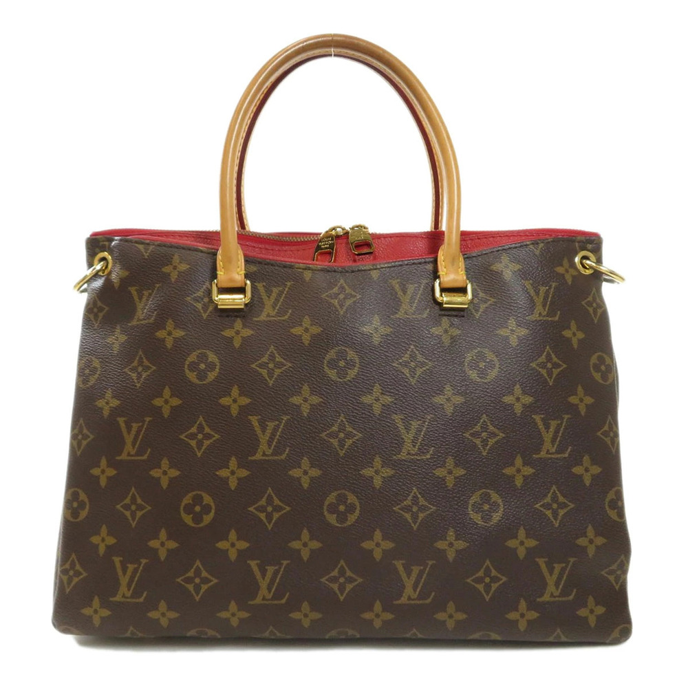 Louis Vuitton Handbag Canvas Pallas Monogram Brown